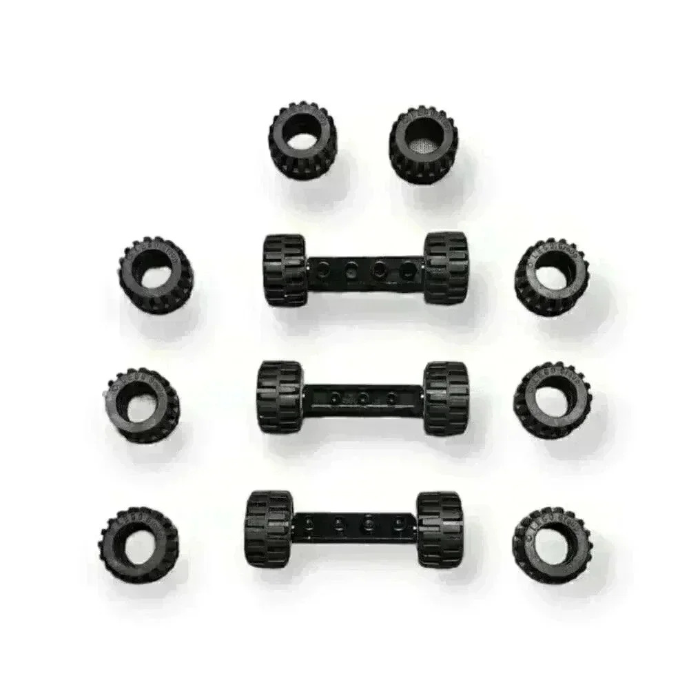 Lego Wheels Tires Axels 6014b 6015 6014bc04 87697 2926 21mm D. x 12mm Mixed Lot